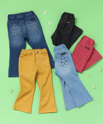 日本童裝 BREEZE 微喇叭長褲 80-140cm 女童款 冬季 PANTS