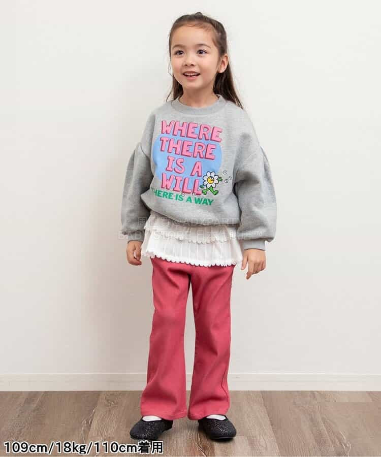 日本童裝 BREEZE 微喇叭長褲 80-140cm 女童款 冬季 PANTS