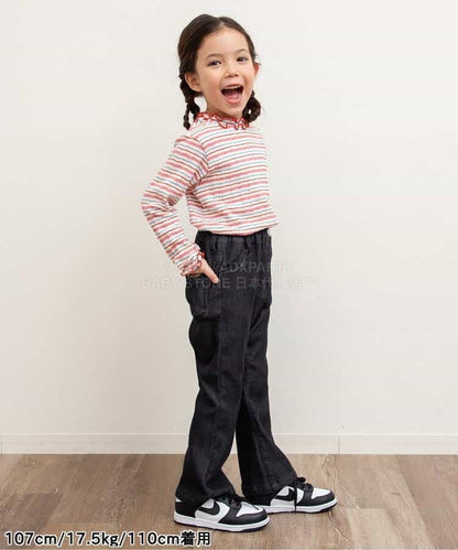 日本童裝 BREEZE 微喇叭長褲 80-140cm 女童款 冬季 PANTS