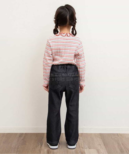 日本童裝 BREEZE 微喇叭長褲 80-140cm 女童款 冬季 PANTS