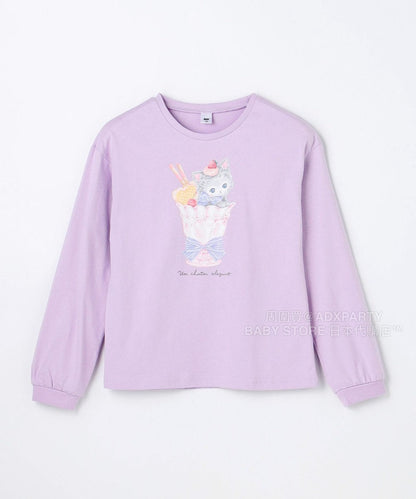 日本童裝 aF#a325 印花圖案上衣 90-150cm 女童款 秋季 TOPS