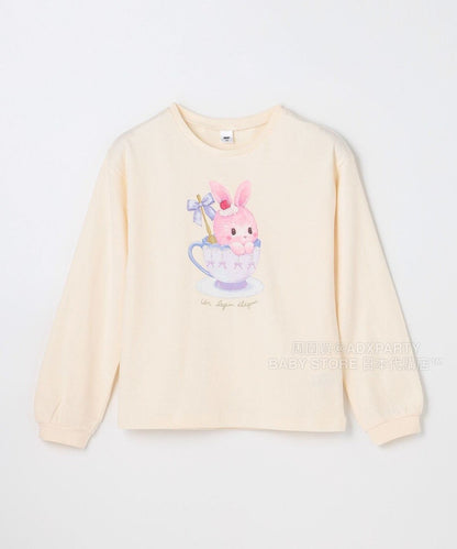 日本童裝 aF#a325 印花圖案上衣 90-150cm 女童款 秋季 TOPS