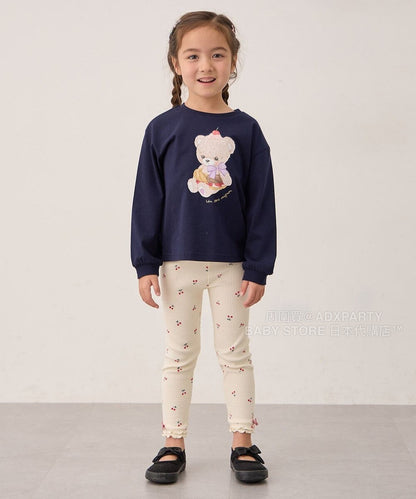 日本童裝 aF#a325 印花圖案上衣 90-150cm 女童款 秋季 TOPS