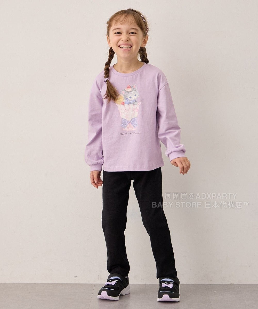 日本童裝 aF#a325 印花圖案上衣 90-150cm 女童款 秋季 TOPS