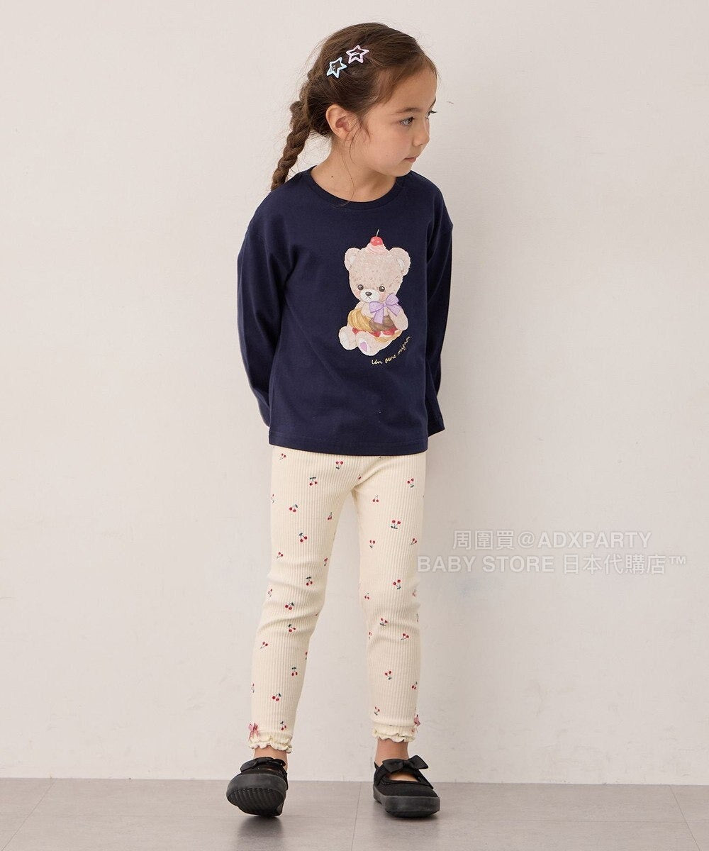 日本童裝 aF#a325 印花圖案上衣 90-150cm 女童款 秋季 TOPS