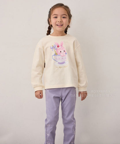 日本童裝 aF#a325 印花圖案上衣 90-150cm 女童款 秋季 TOPS