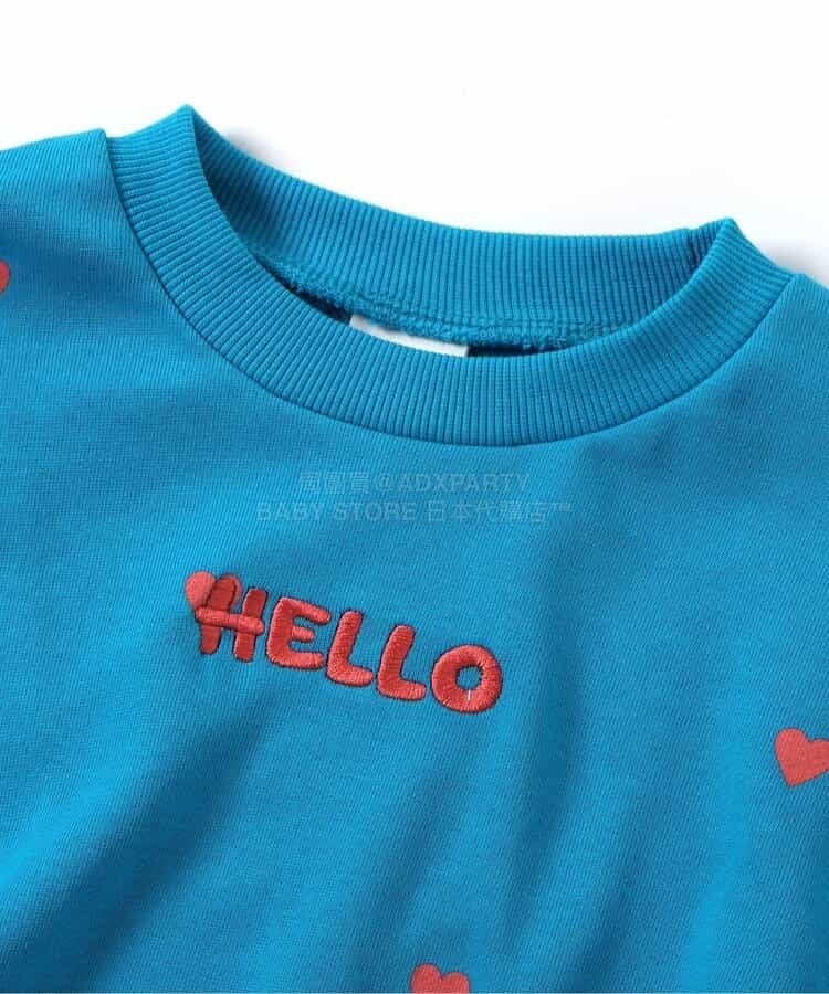 日本童裝 BREEZE 泡泡袖衛衣 80-140cm 女童款 冬季 TOPS 聖誕紅/新年紅