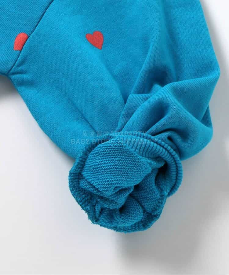 日本童裝 BREEZE 泡泡袖衛衣 80-140cm 女童款 冬季 TOPS 聖誕紅/新年紅