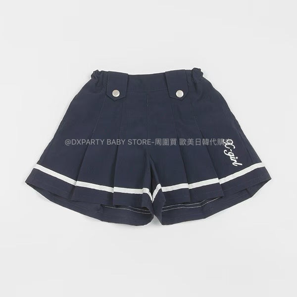 日本童裝 X-girl 百摺裙褲 100-140cm 女童款 夏季 SKIRTS  PANTS