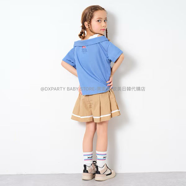 日本童裝 X-girl 百摺裙褲 100-140cm 女童款 夏季 SKIRTS  PANTS