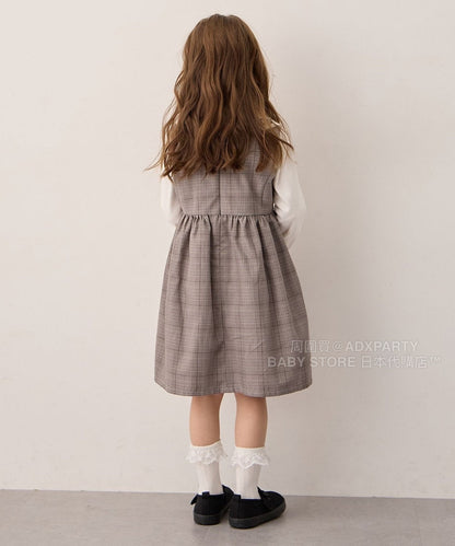 日本童裝 aF#a325 音符連身裙 110-160cm 女童款 秋季 DRESSES 面試/宴會/表演