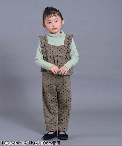 日本童裝 SERAPH 波點兩件套裝 80-140cm 女童款 秋季 TOPS PANTS