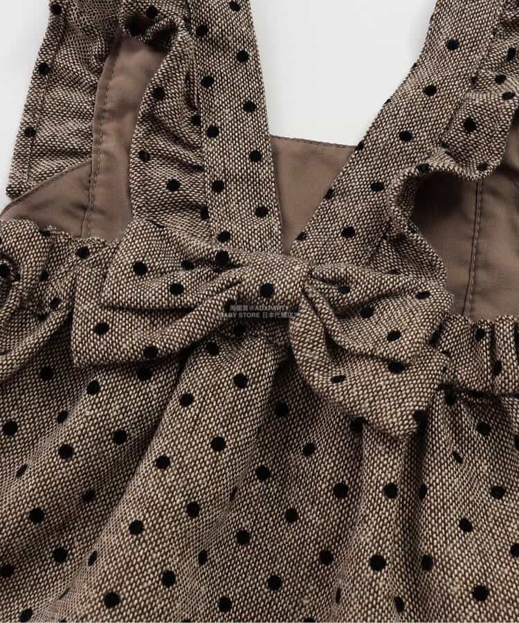 日本童裝 SERAPH 波點兩件套裝 80-140cm 女童款 秋季 TOPS PANTS