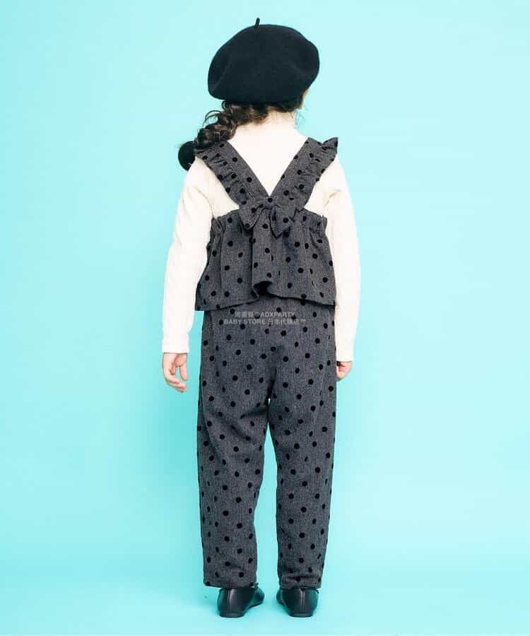 日本童裝 SERAPH 波點兩件套裝 80-140cm 女童款 秋季 TOPS PANTS