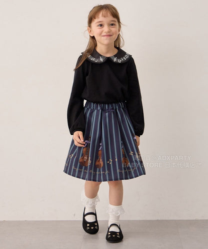 日本童裝 aF#a325 可愛印花短裙 110-160cm 女童款 秋季 SKIRTS