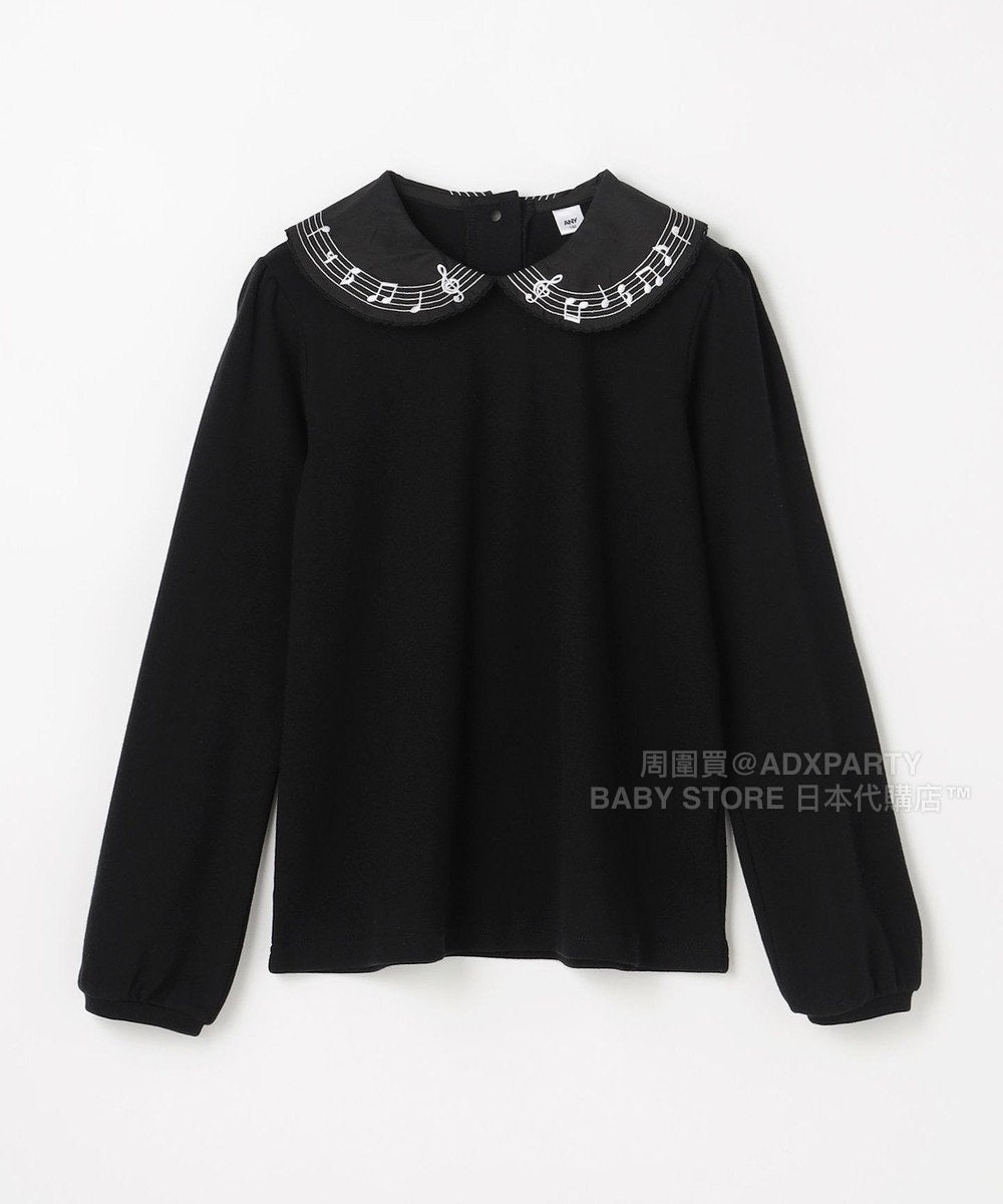 日本童裝 aF#a325 音符襯衫上衣 110-160cm 女童款 秋季 TOPS 面試/宴會/表演