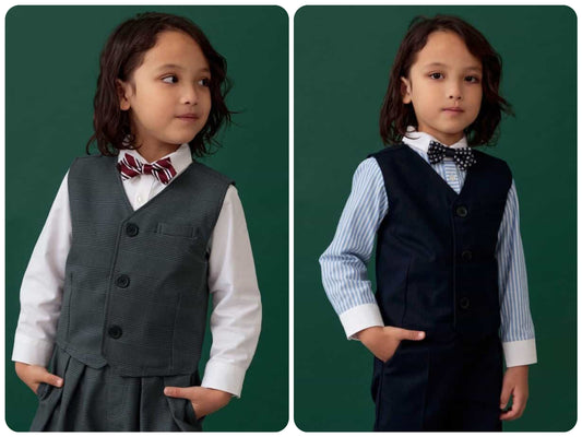 Japanese children's clothing BREEZE suit vest 90-130cm boys' spring outerwear interview / banquet / performance 