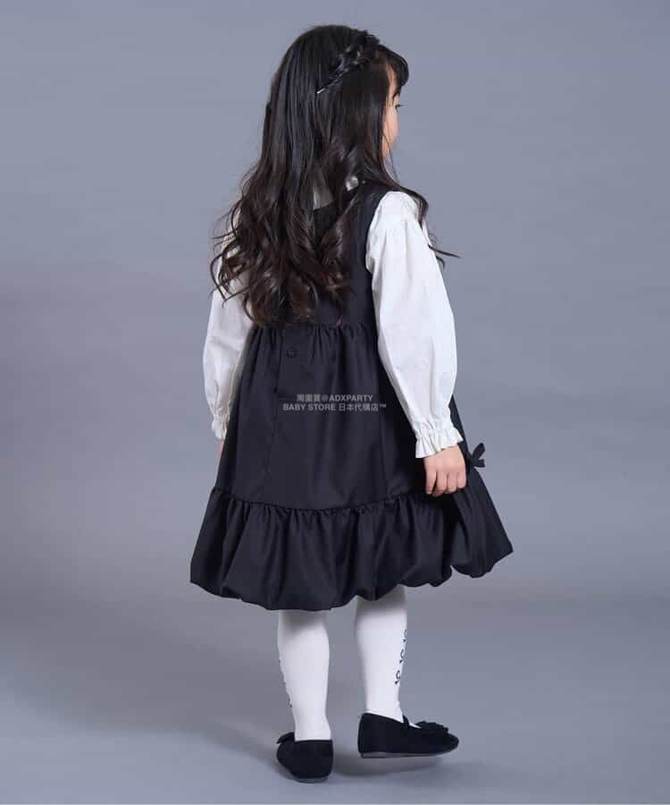 日本童裝 SERAPH 蝴蝶結燈籠泡泡背心裙 80-140cm 女童款 秋季 DRESSES