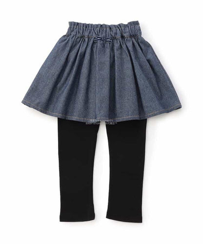 日本童裝 SERAPH 假兩件裙褲 80-140cm 女童款 秋季 PANTS