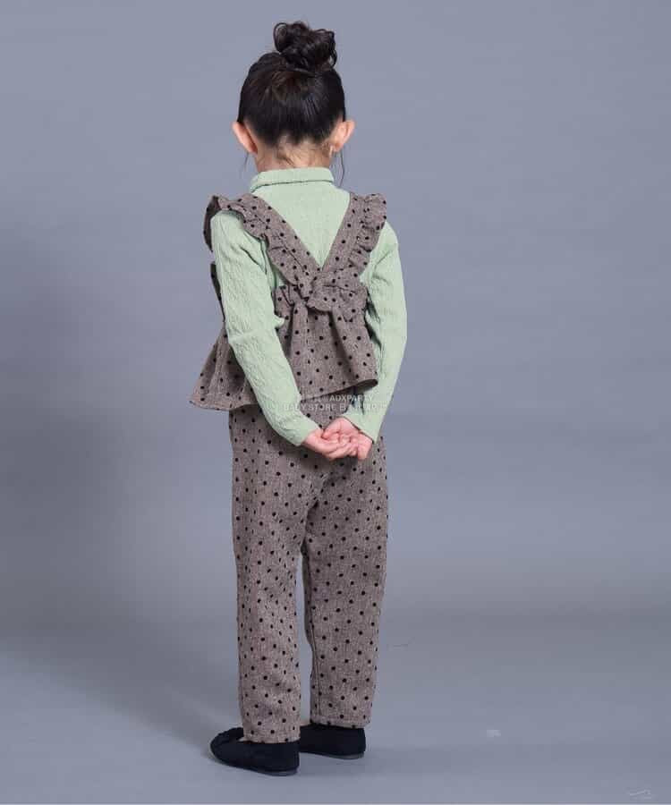 日本童裝 SERAPH麻花提花高領上衣 80-140cm 女童款 秋季 TOPS
