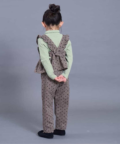 日本童裝 SERAPH麻花提花高領上衣 80-140cm 女童款 秋季 TOPS