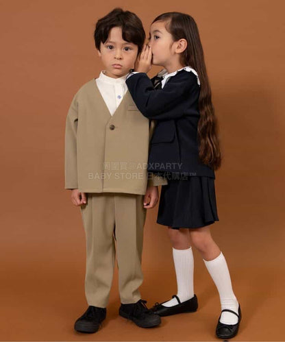 日本童裝 BREEZE 休閒正裝兩件套裝 80-160cm 男童款 冬季 OUTERWEAR PANTS 面試/宴會/表演