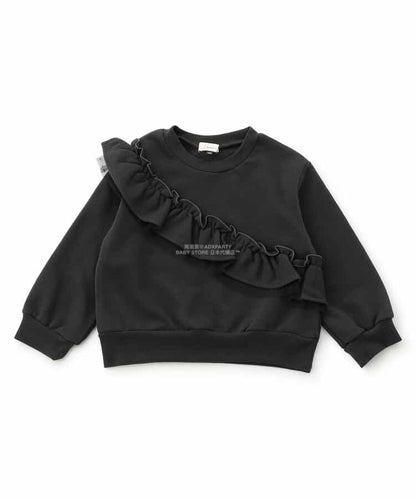 日本童裝 SERAPH 彩色荷葉邊衛衣 80-140cm 女童款 秋季 TOPS