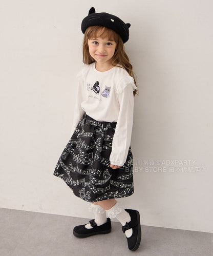 日本童裝 aF#a325 可愛印花短裙 110-160cm 女童款 秋季 SKIRTS