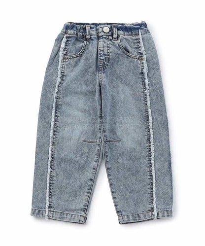 日本童裝 BREEZE 側邊流蘇牛仔褲 80-140cm 女童款 冬季 PANTS