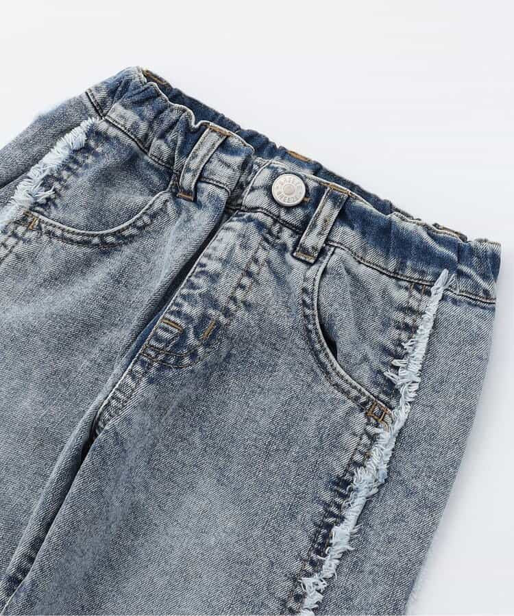 日本童裝 BREEZE 側邊流蘇牛仔褲 80-140cm 女童款 冬季 PANTS