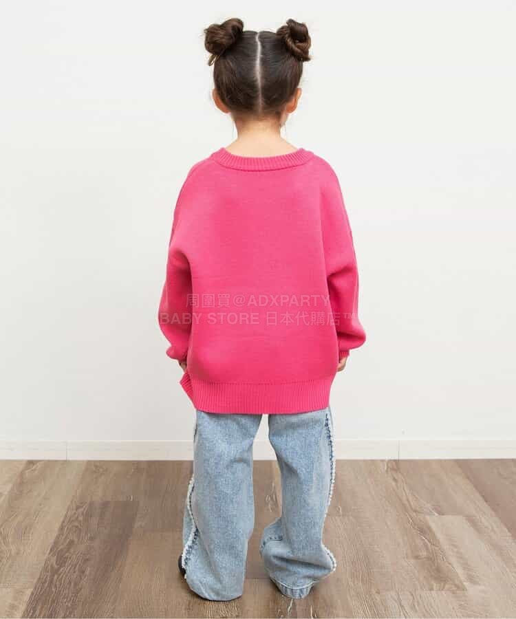 日本童裝 BREEZE 側邊流蘇牛仔褲 80-140cm 女童款 冬季 PANTS