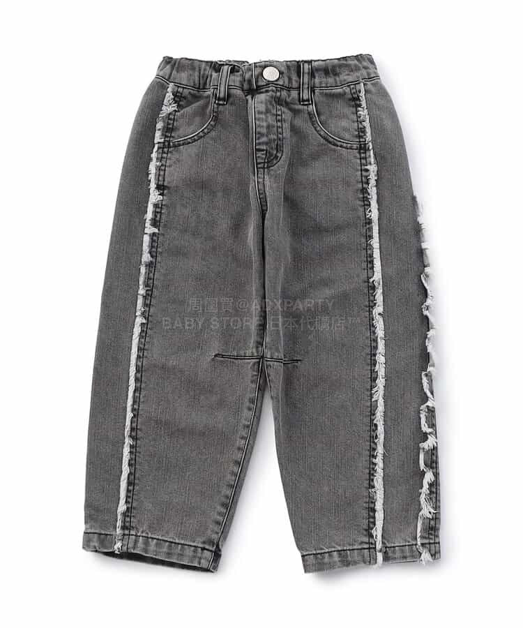 日本童裝 BREEZE 側邊流蘇牛仔褲 80-140cm 女童款 冬季 PANTS