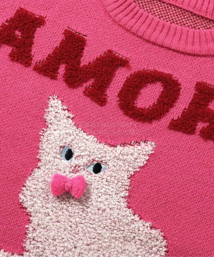 日本童裝 BREEZE 圖案針織衫 80-140cm 女童款 冬季 TOPS