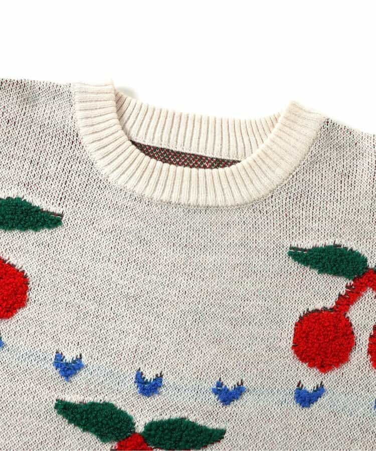 日本童裝 BREEZE 圖案針織衫 80-140cm 女童款 冬季 TOPS