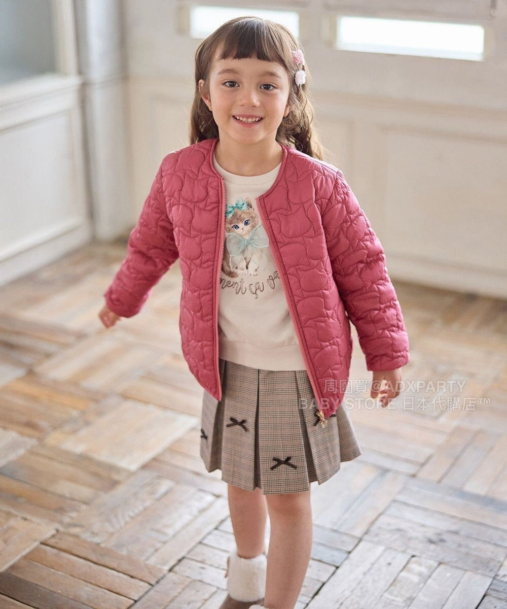 日本童裝 aF#a325 絲帶貓咪衛衣 100-160cm 女童款 秋季 TOPS