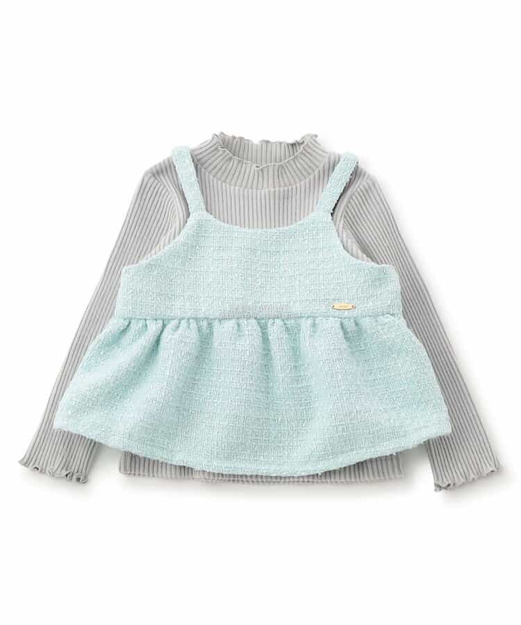 日本童裝 SERAPH 吊帶上衣兩件套裝 80-140cm 女童款 秋季 TOPS