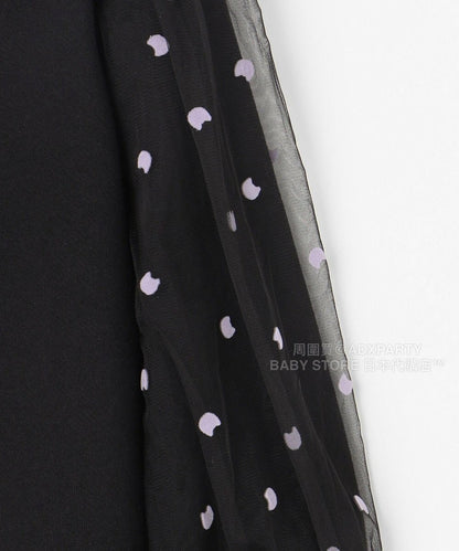 日本童裝 aF#a325 網紗泡泡袖衛衣 110-160cm 女童款 秋季 TOPS
