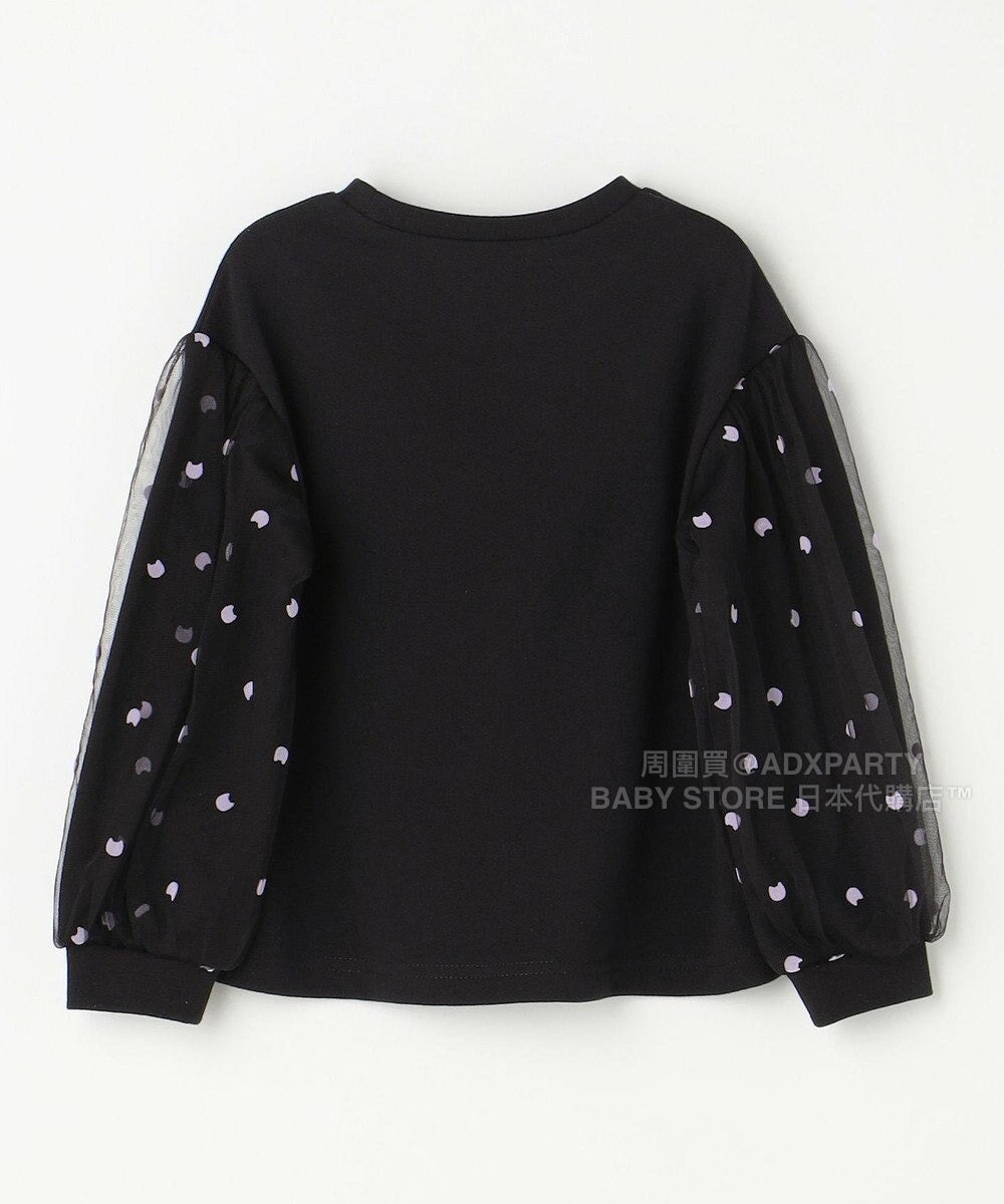日本童裝 aF#a325 網紗泡泡袖衛衣 110-160cm 女童款 秋季 TOPS