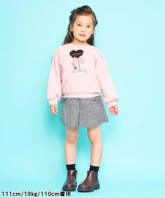 日本童裝 SERAPH 蝴蝶結百摺裙褲 80-140cm 女童款 秋季 PANTS