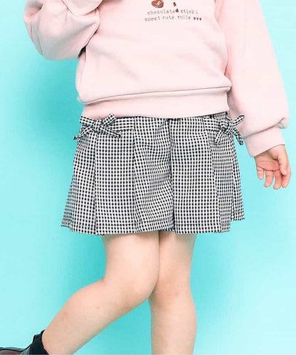 日本童裝 SERAPH 蝴蝶結百摺裙褲 80-140cm 女童款 秋季 PANTS