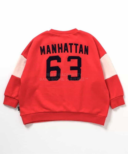 日本童裝 BREEZE 印花衛衣 90-160cm 男童款 冬季 TOPS 聖誕紅/新年紅