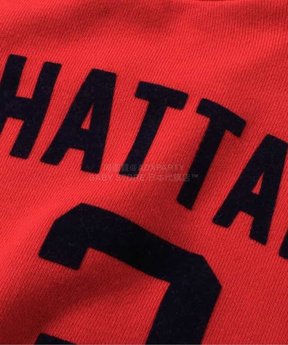 日本童裝 BREEZE 印花衛衣 90-160cm 男童款 冬季 TOPS 聖誕紅/新年紅