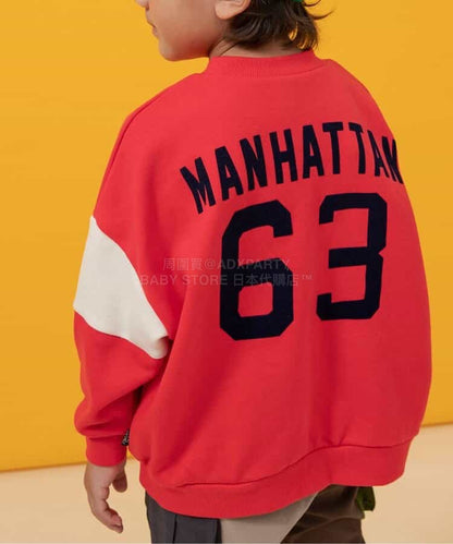 日本童裝 BREEZE 印花衛衣 90-160cm 男童款 冬季 TOPS 聖誕紅/新年紅