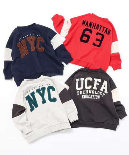 日本童裝 BREEZE 印花衛衣 90-160cm 男童款 冬季 TOPS 聖誕紅/新年紅