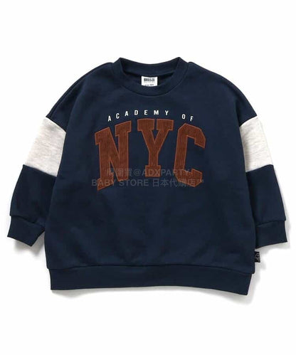 日本童裝 BREEZE 印花衛衣 90-160cm 男童款 冬季 TOPS 聖誕紅/新年紅