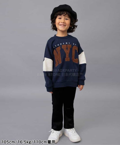 日本童裝 BREEZE 印花衛衣 90-160cm 男童款 冬季 TOPS 聖誕紅/新年紅