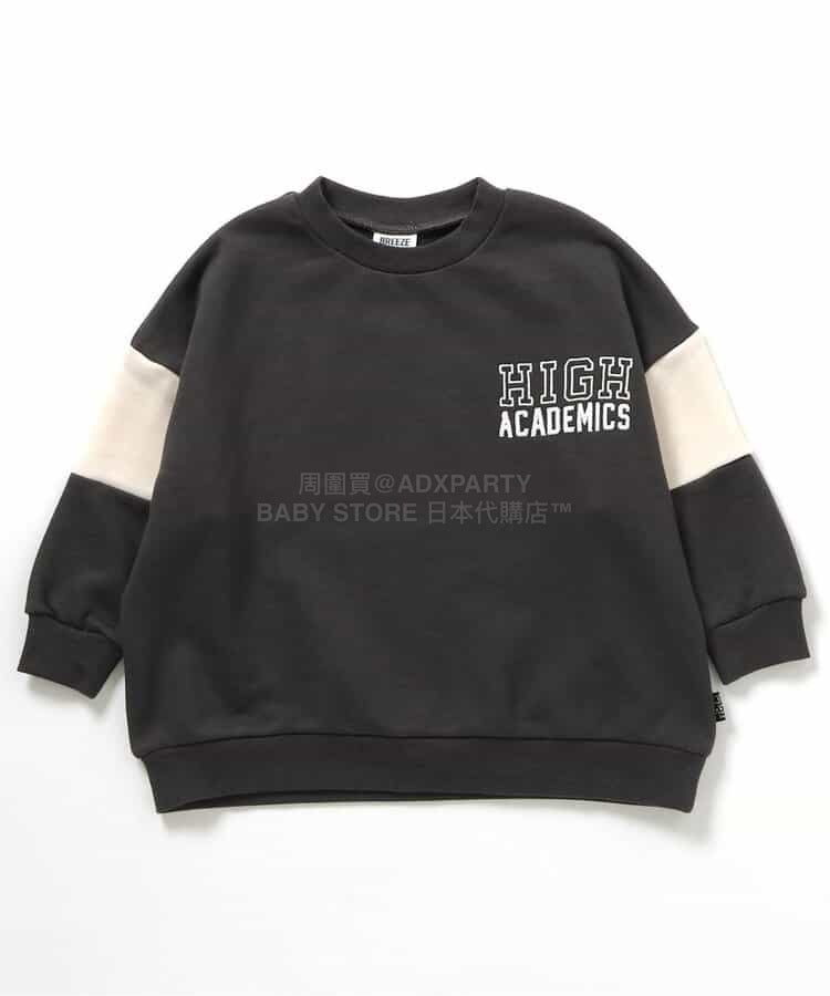 日本童裝 BREEZE 印花衛衣 90-160cm 男童款 冬季 TOPS 聖誕紅/新年紅