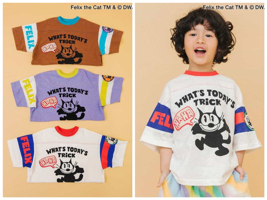 日本童裝 BREEZE I'm Jelly  菲力貓足球圖案上衣 80-140cm 男童款/女童款 夏季 TOPS