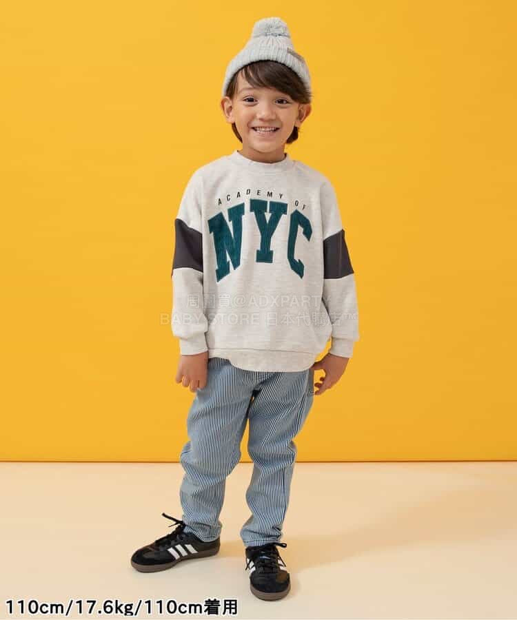 日本童裝 BREEZE 印花衛衣 90-160cm 男童款 冬季 TOPS 聖誕紅/新年紅