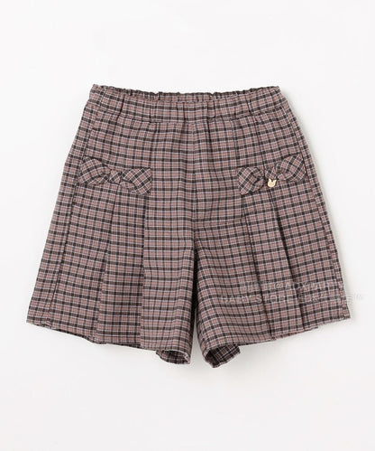 日本童裝 aF#a325 格仔短褲 110-160cm 女童款 秋季 PANTS
